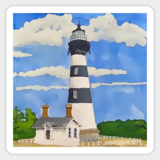 Bodie Lighthouse on Cape Hatteras National Seashore Sticker